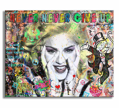 Madonna - Never Give Up di Gardani, Pittura in vendita su Singulart