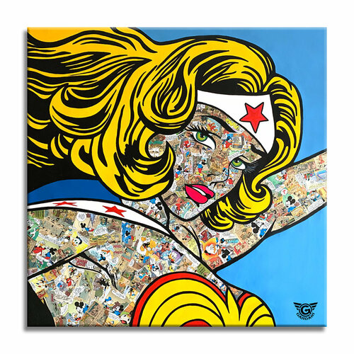 Wonder Woman Future - Original Painting on Canvas Gardani