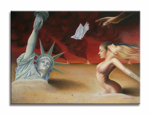 Liberty & Peace - Original Painting on Canvas Gardani