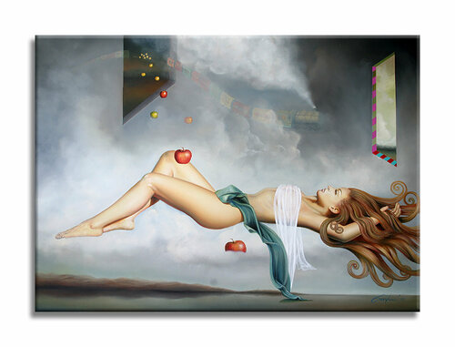 Train of Love - Original Painting on Canvas Gardani