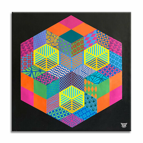 Invisible Waters - Original Painting on Canvas van Gardani, Schilderij te koop op Singulart