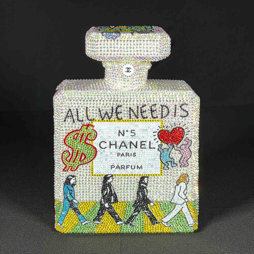 Beatles All we need - Original Swarovski Sculpture di Gardani, Scultura in vendita su Singulart