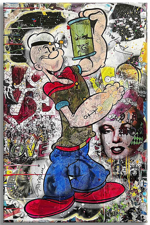 Popeye memories – Original Painting on Canvas Gardani