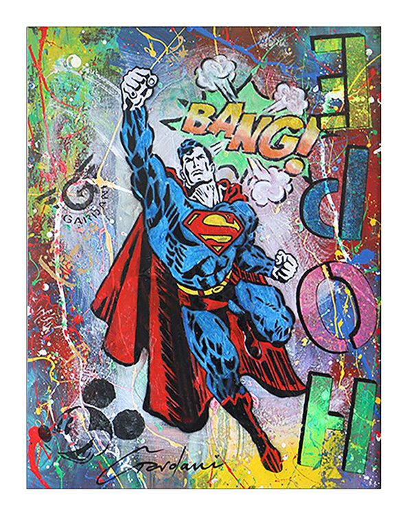 Superman Hope - Canvas - Giclee Print Limited Edition Gardani