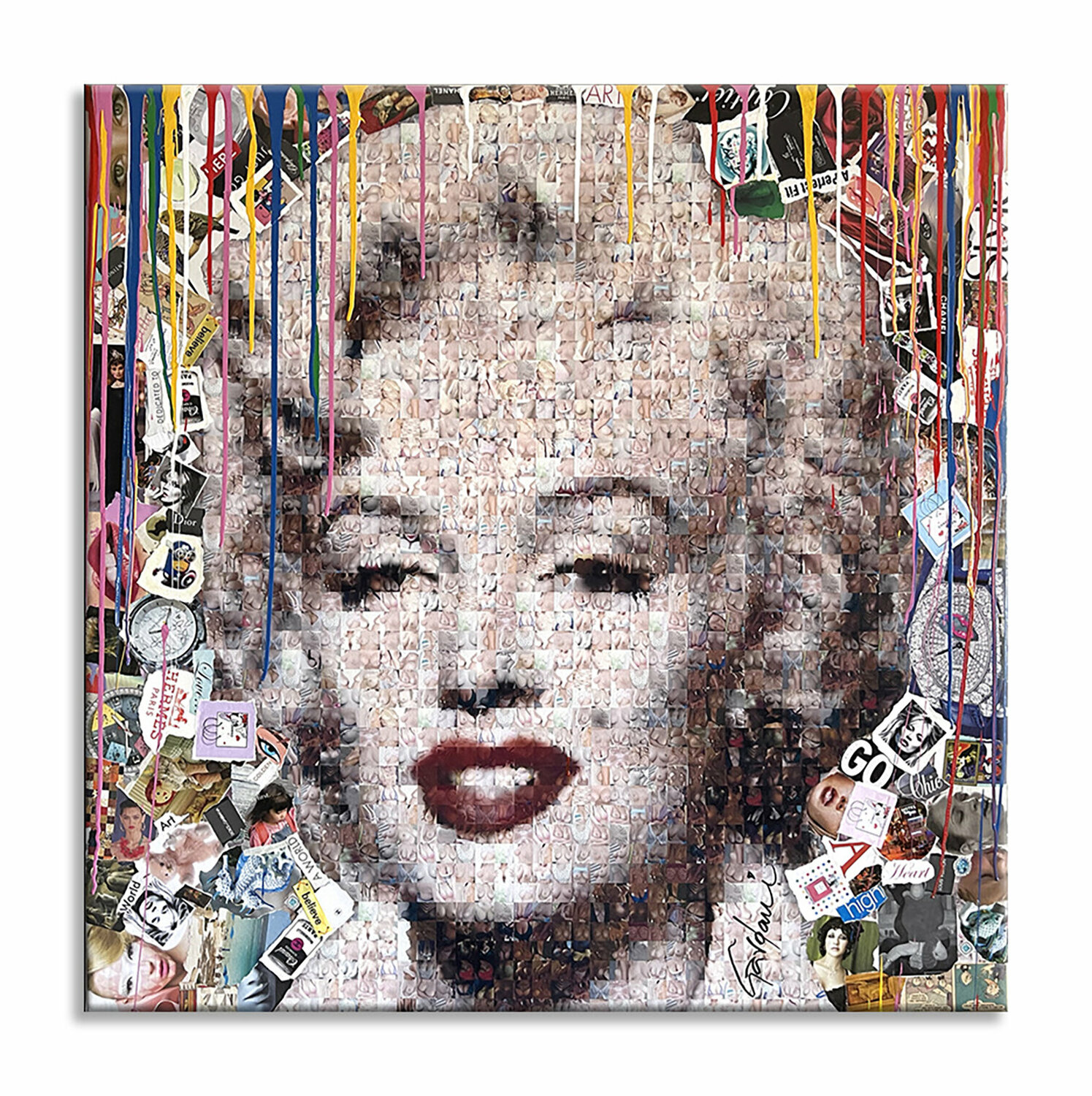 Marilyn Pompeii – Original Painting on Canvas Gardani