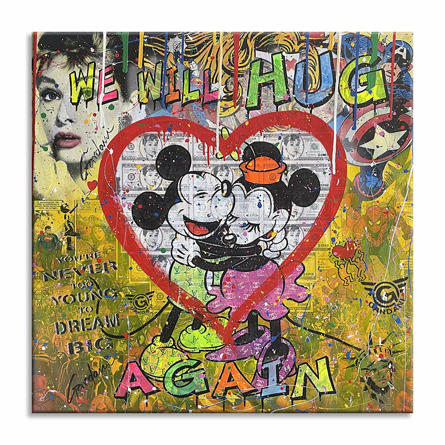 We Will HUG Again – Original Painting on canvas Gardani