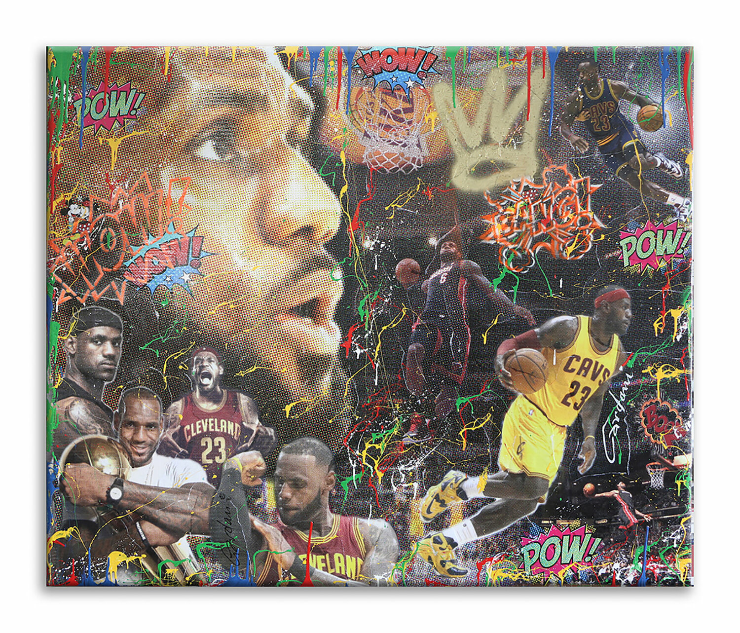 Lebron James The King – The Greatest – Original Painting Gardani Originalgemälde zu verkaufen