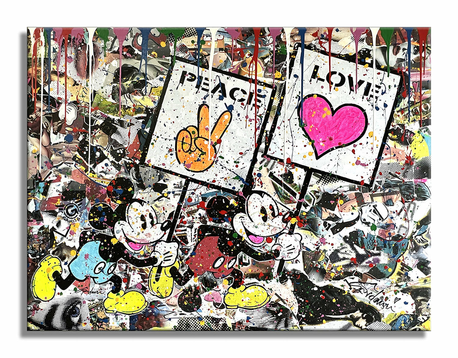 Peace Love 33 – Original Painting on canvas Gardani Dipinto originale in vendita