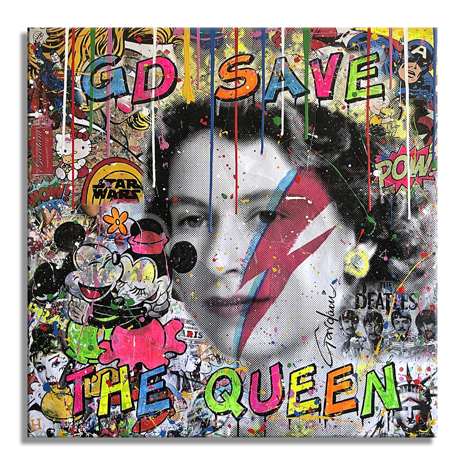 GD Save the Queen – Original Painting on canvas Gardani