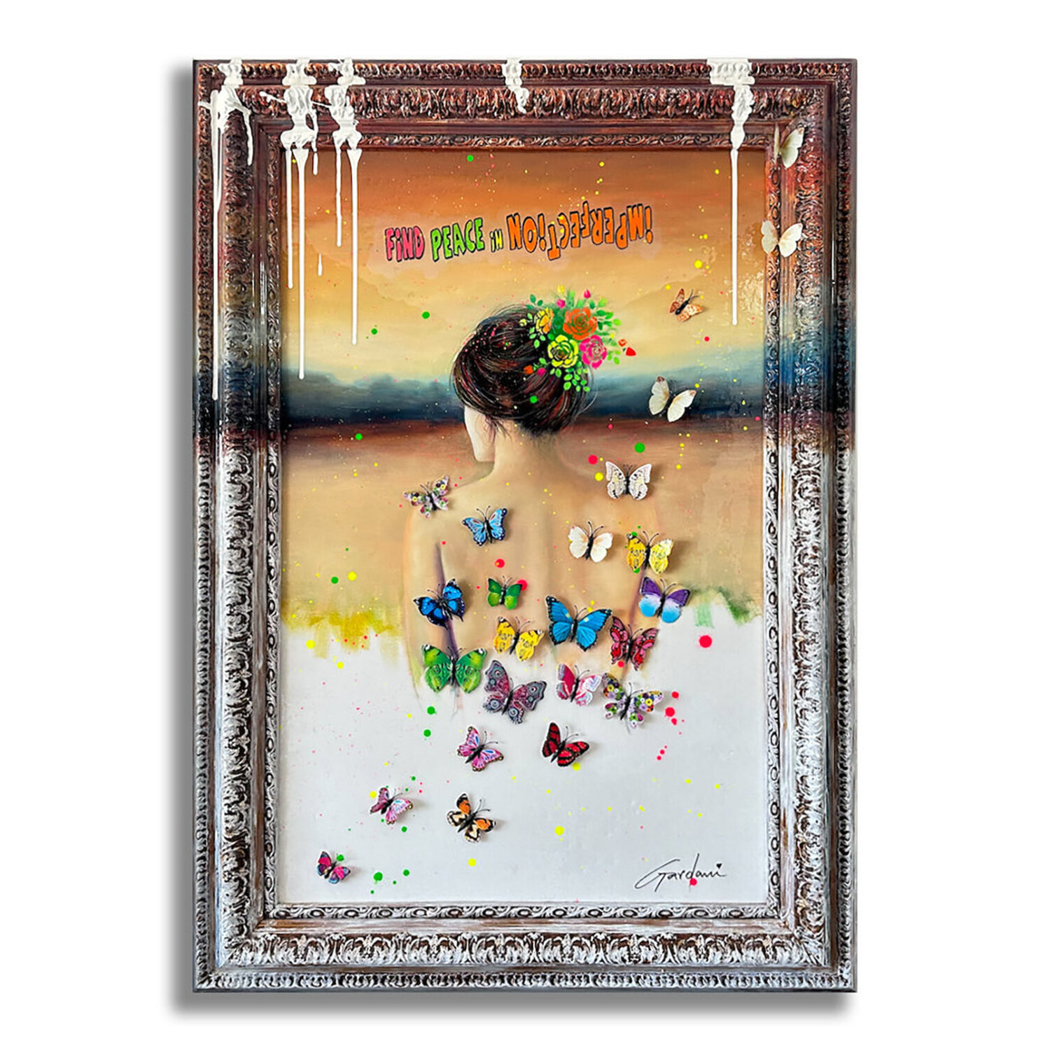 Find Peace – Original 3D Painting on Canvas Gardani