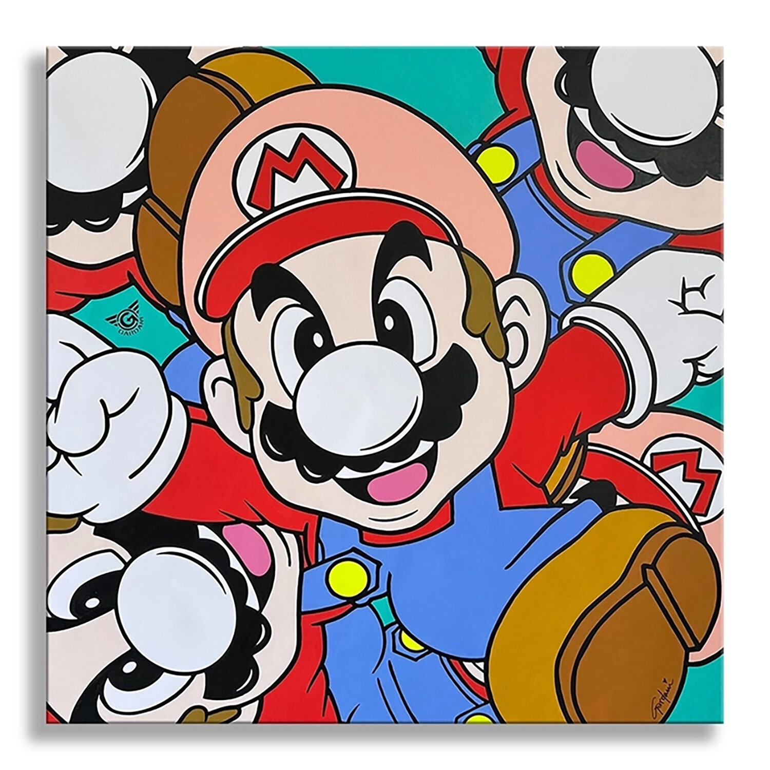 Mario Bros Journey  -  Original Painting on Canvas Gardani