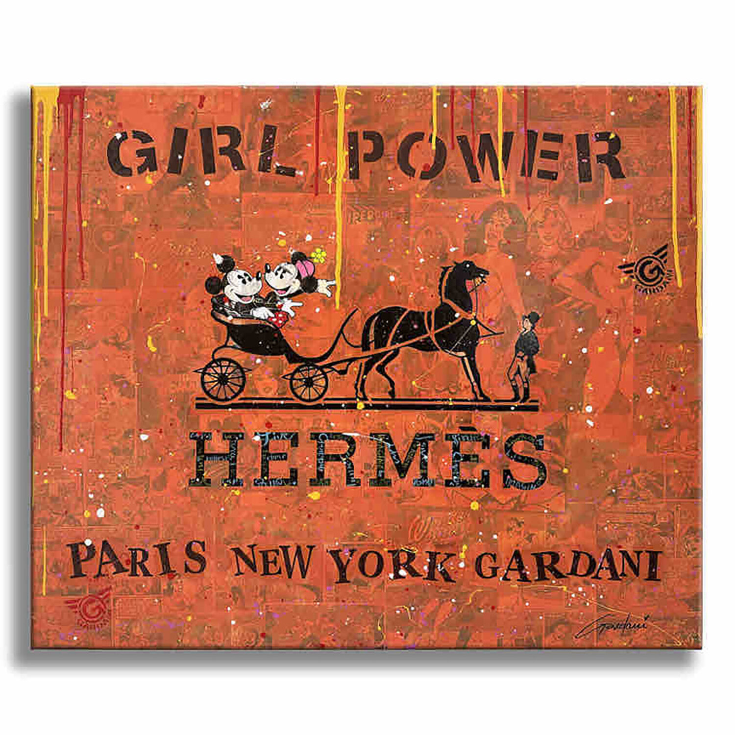 Hermes Girl Power - Canvas - Giclee Print Limited Edition Gardani Druck zu verkaufen