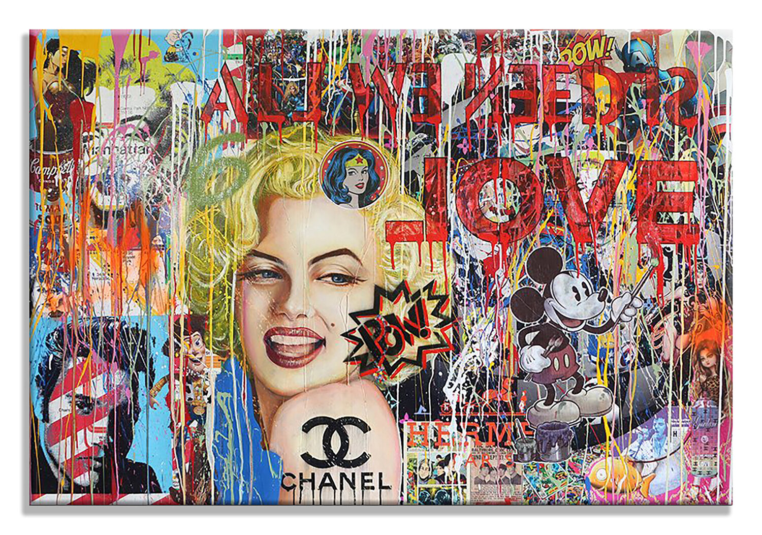 Marilyn Love - Canvas - Giclee Print Limited Edition Gardani