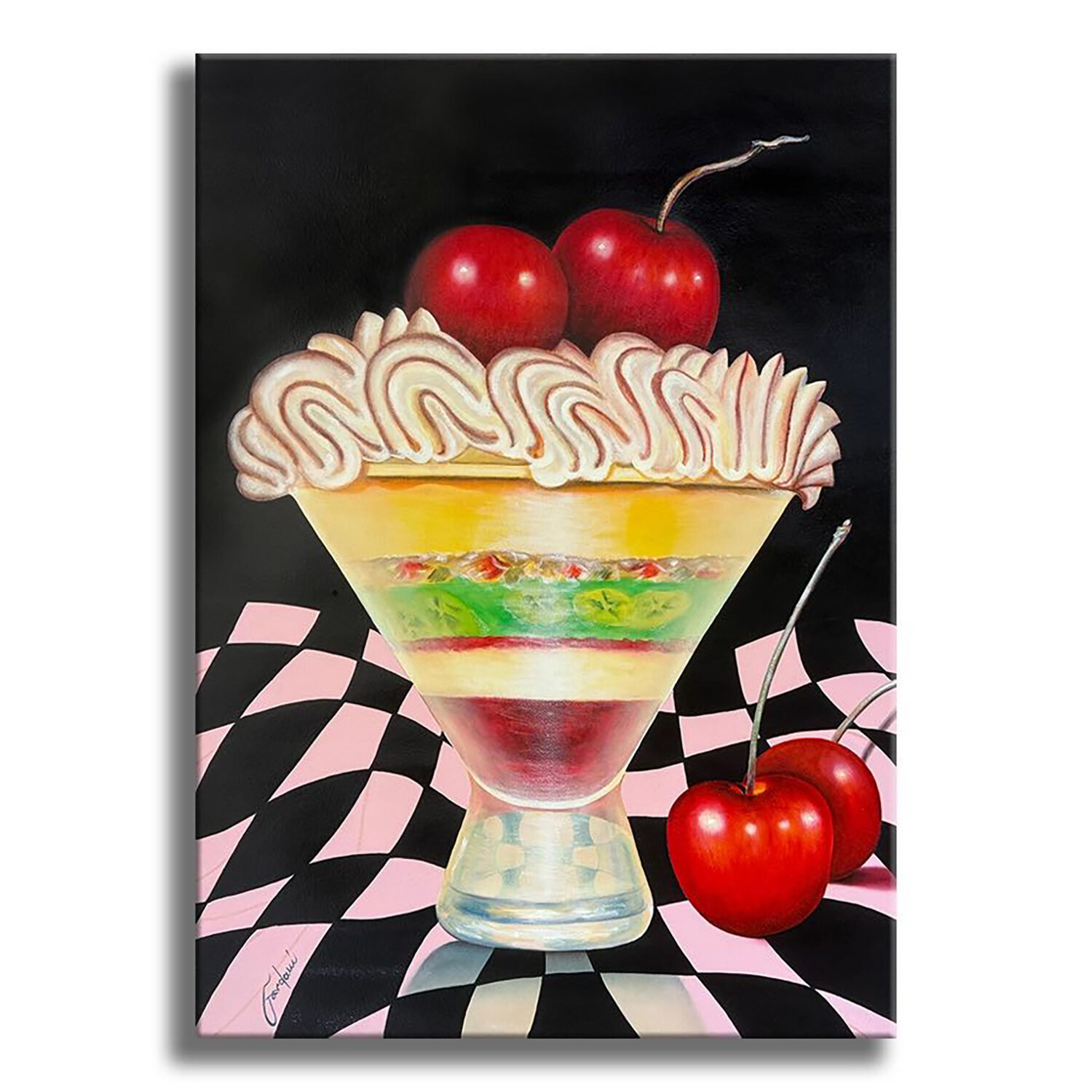 Cherry Delight - Original Painting on Canvas Gardani
