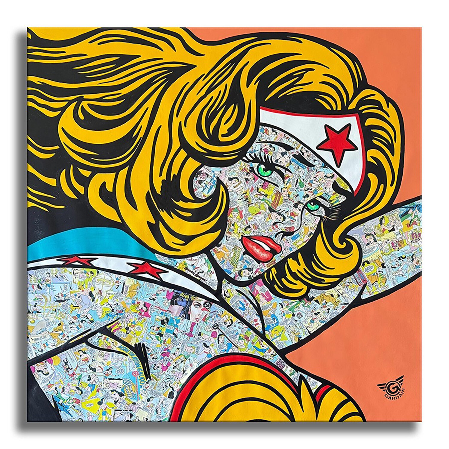 Wonder Woman Force – Original Painting on canvas Gardani Originalgemälde zu verkaufen