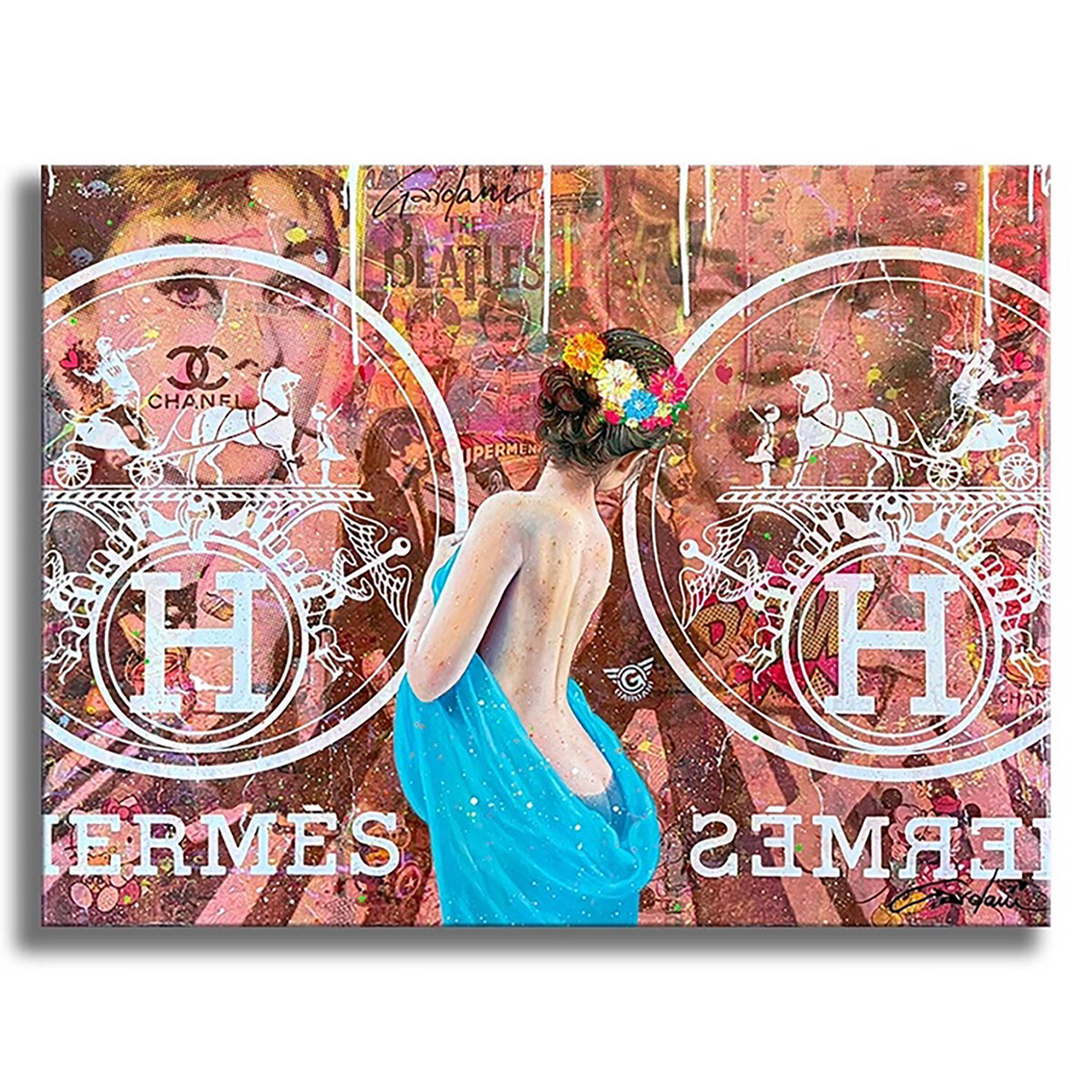 Success Hermes - Original Painting on Canvas Gardani