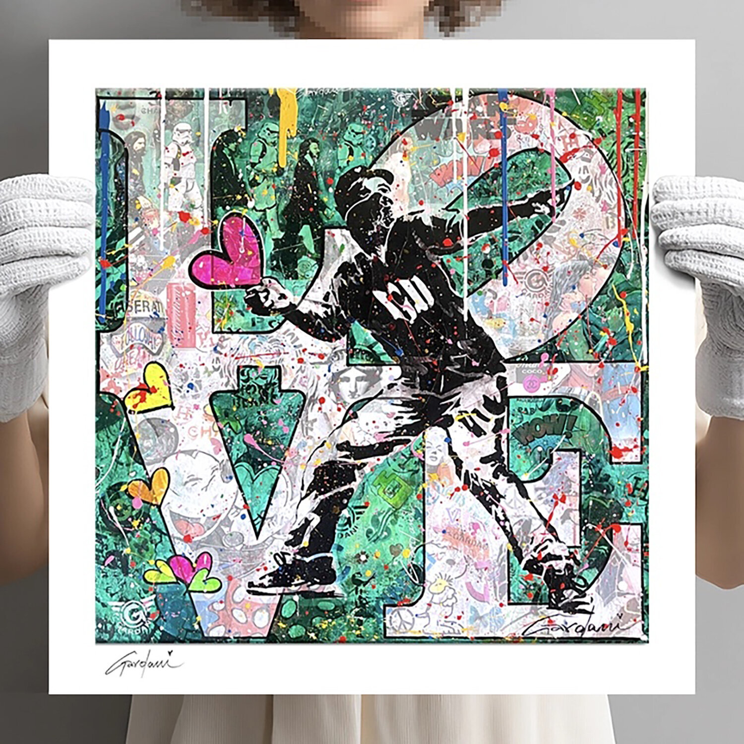 Love is Beautiful - Canvas - Giclee Print Limited Edition Gardani Druck zu verkaufen