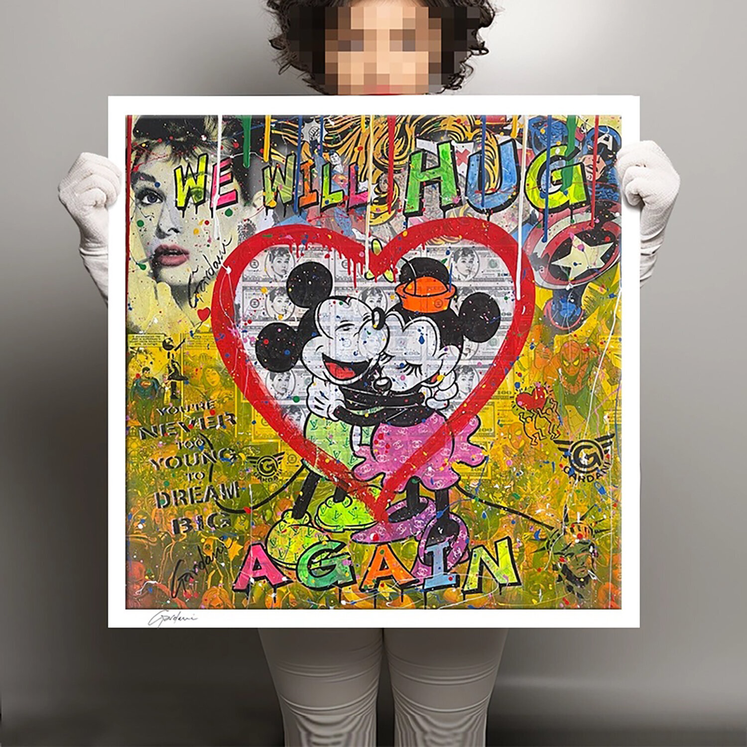 We will hug again -  Paper - Giclee print Limited Edition Gardani