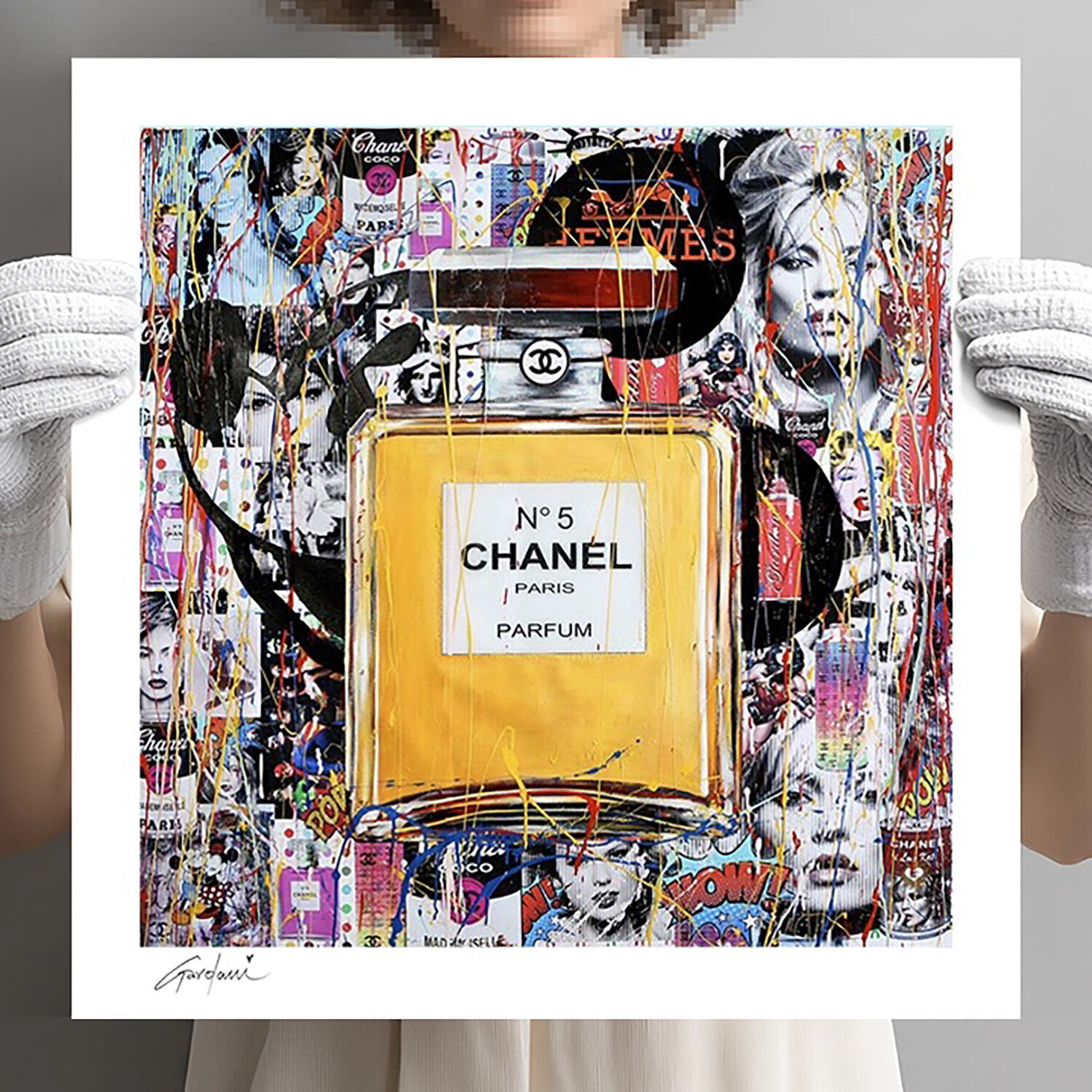 Chanel Paris Parfum - Canvas - Giclee Print Limited Edition Gardani Druck zu verkaufen