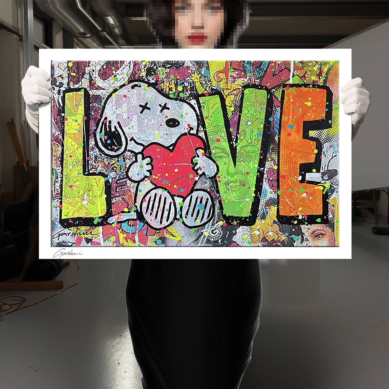 Love is a Friendship - Canvas - Giclee Print Limited Edition Gardani Druck zu verkaufen