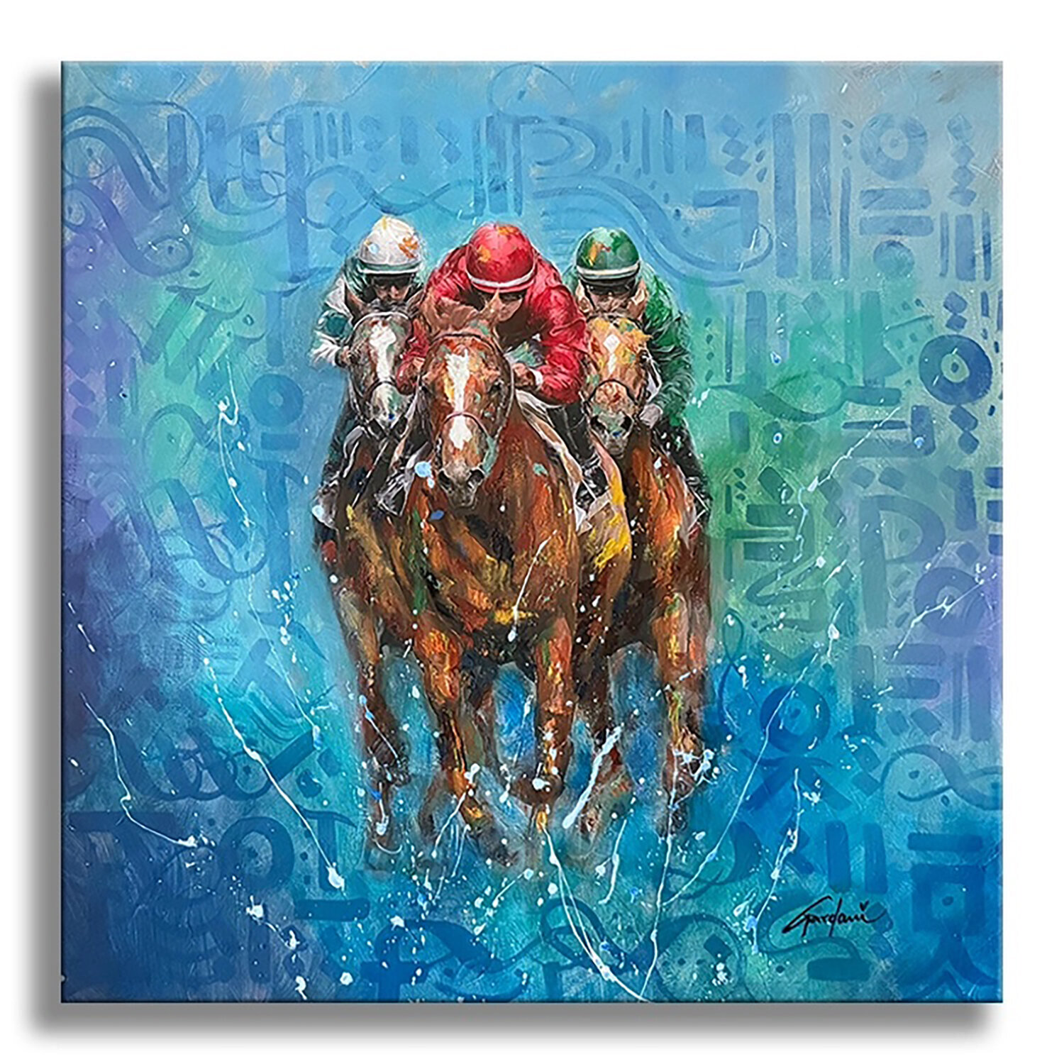 Zone Horse – Original Painting on Canvas Gardani
