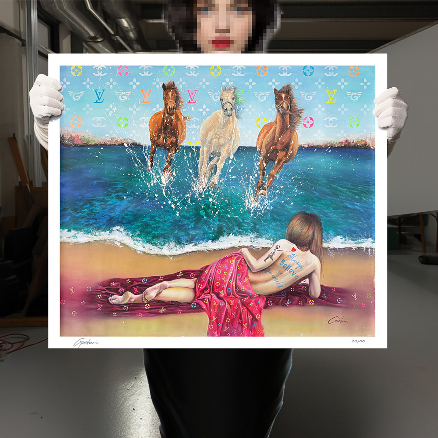 Dreaming- Canvas - Giclee Print Limited Edition Gardani