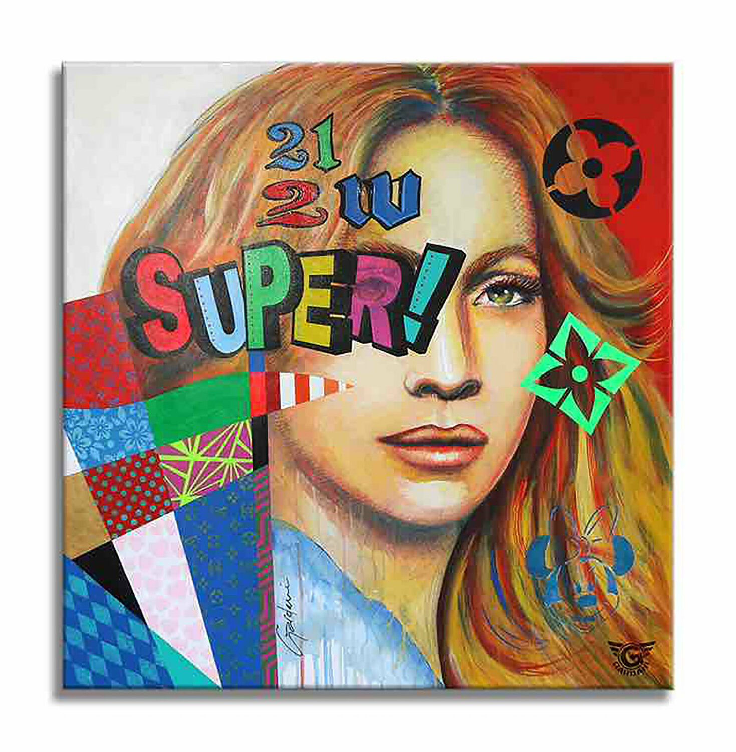 Super Jlo - Original Painting on Canvas Gardani