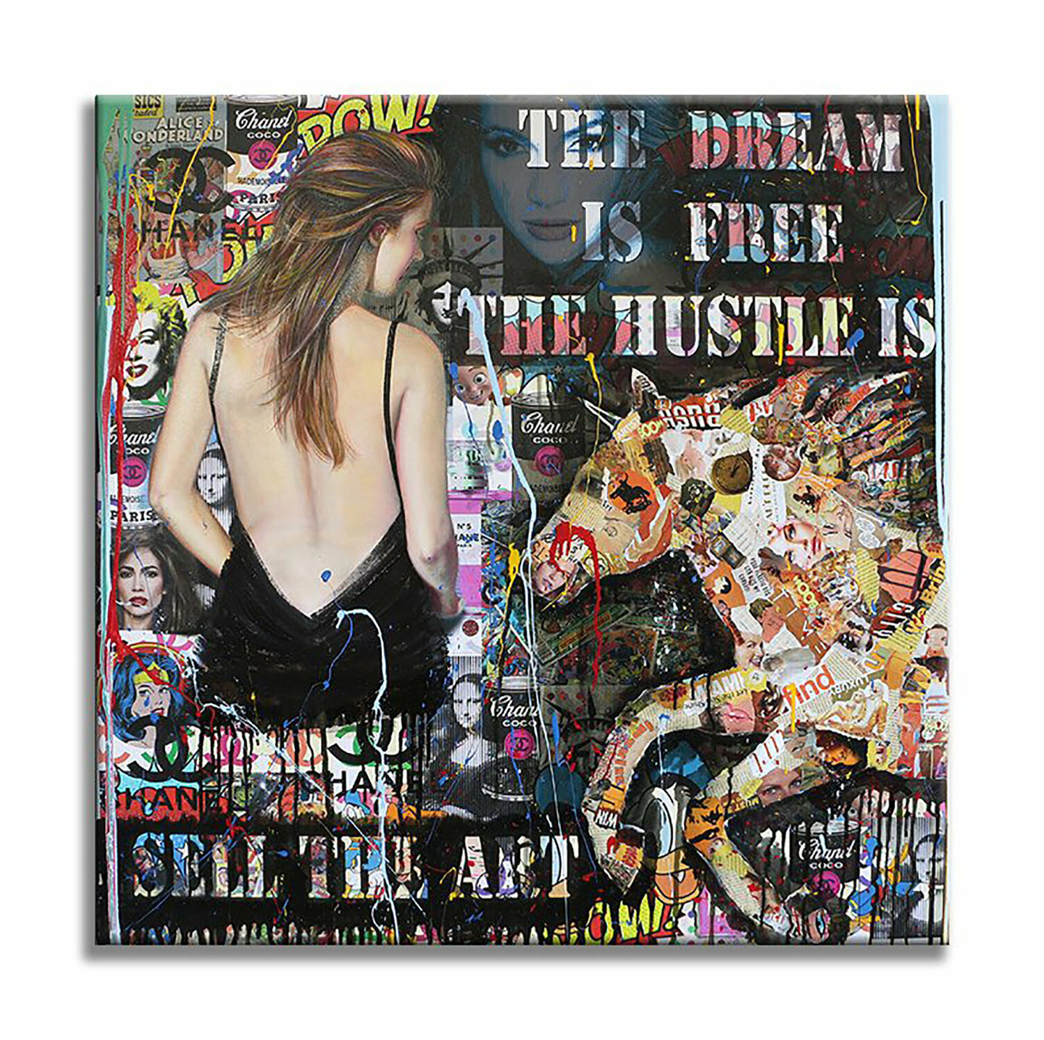 The dream is free - Original Painting on Canvas Gardani Dipinto originale in vendita