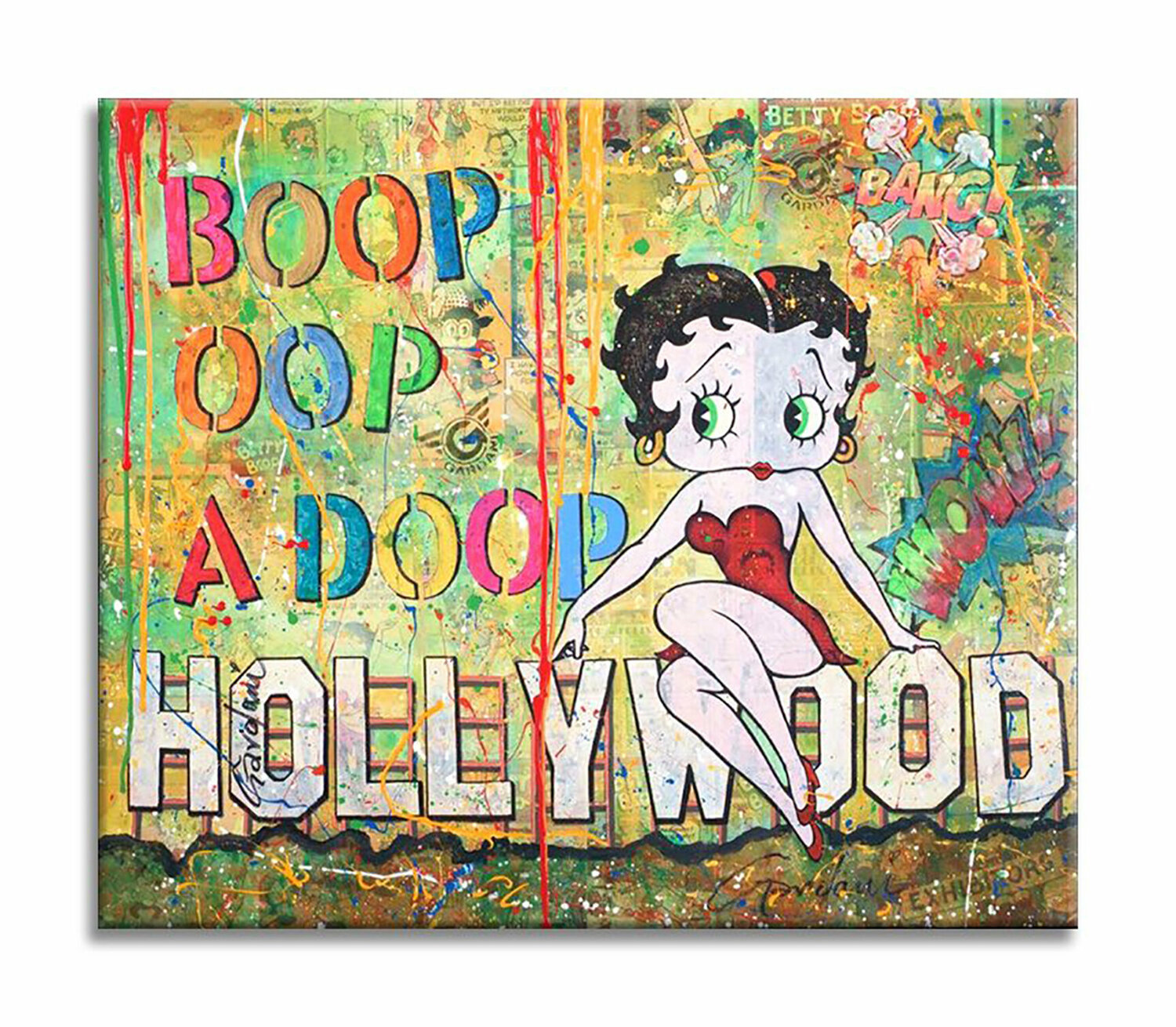 Betty Boop Hollywood - Original Painting on Canvas Gardani Originalgemälde zu verkaufen