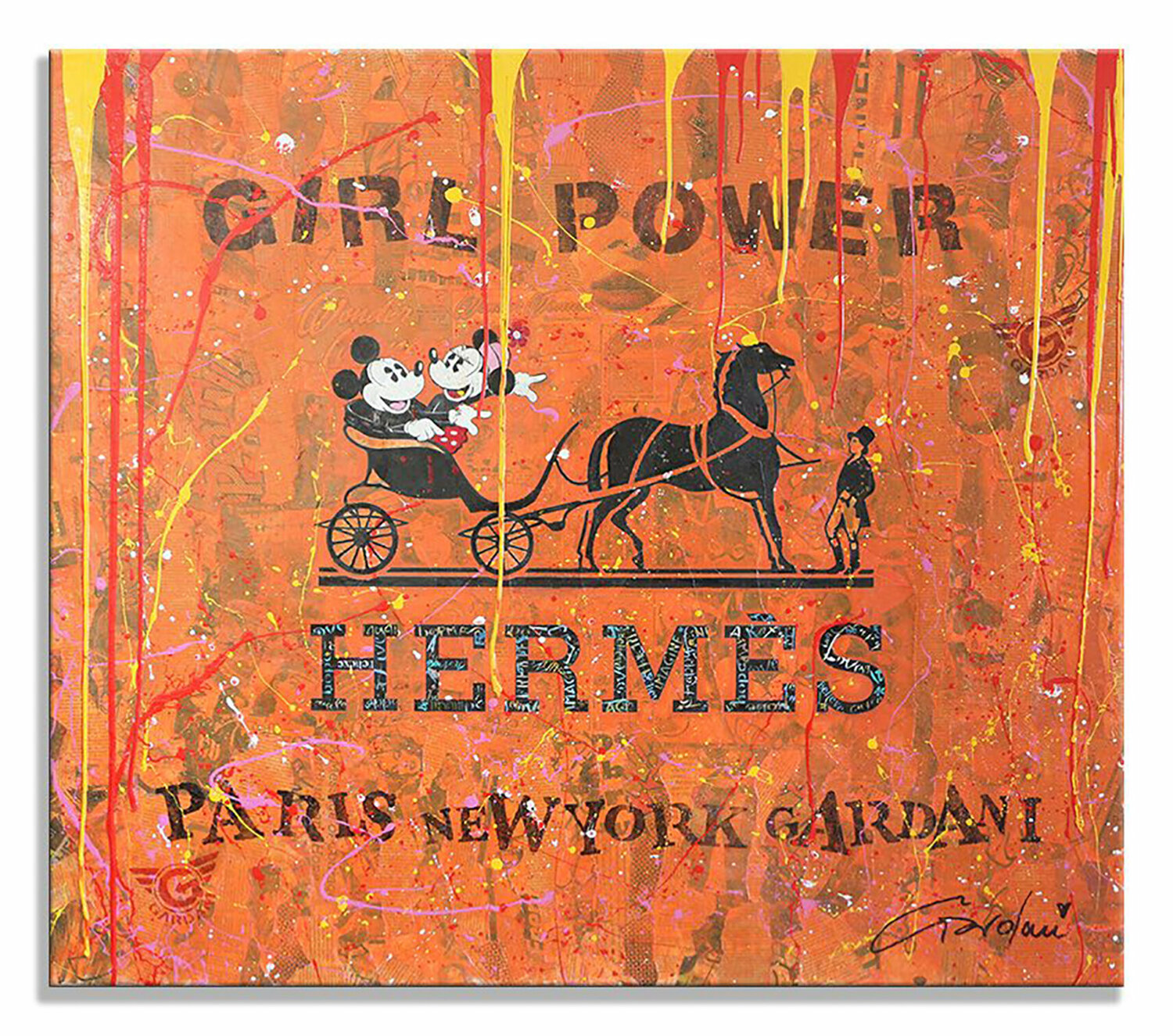 Hermes Girl Power - Original Painting on Canvas Gardani Originalgemälde zu verkaufen