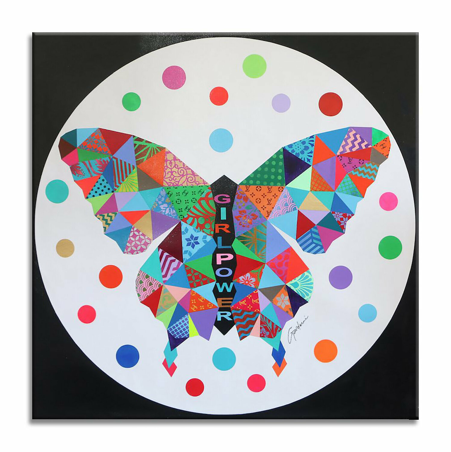 Queen Butterfly - Original Painting on Canvas Gardani