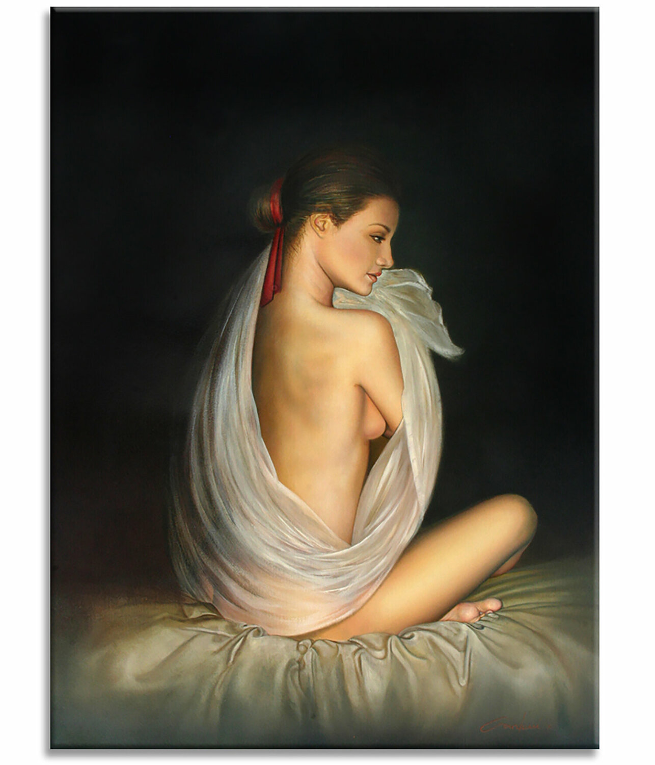 C. Model - Original Painting on Canvas Gardani