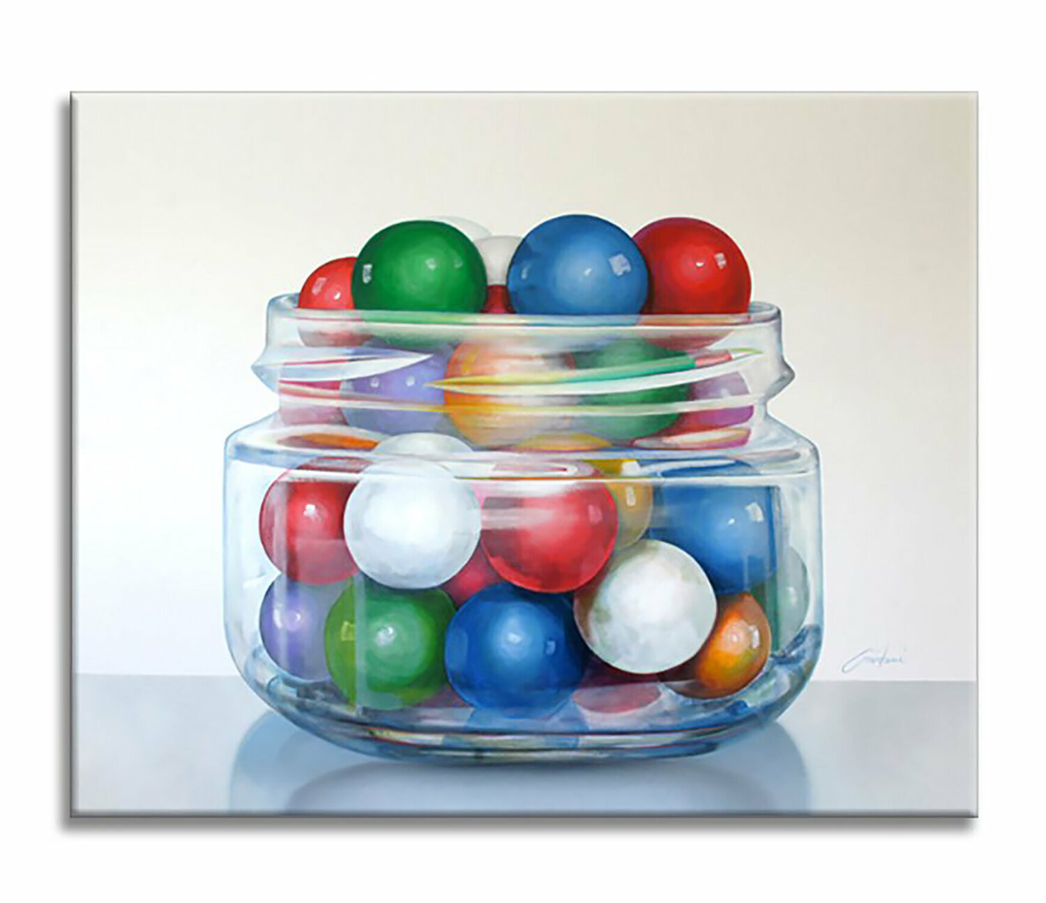 Bubble Gum 2- Original Painting on Canvas Gardani