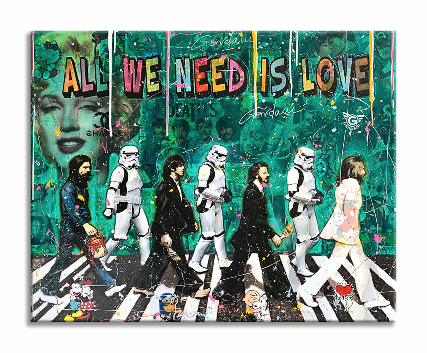 Beatles Star Wars – Original Painting on canvas Gardani