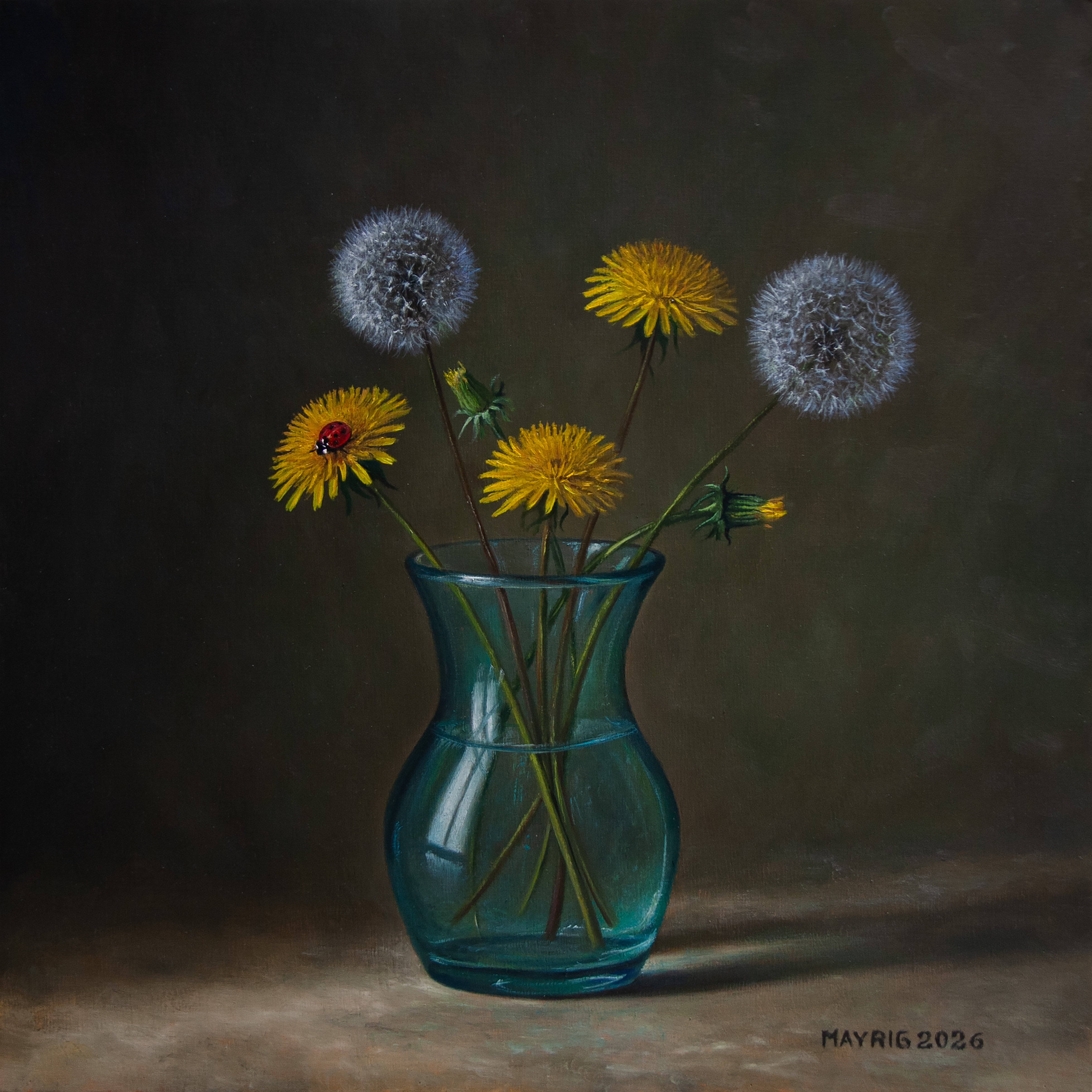 In the vase