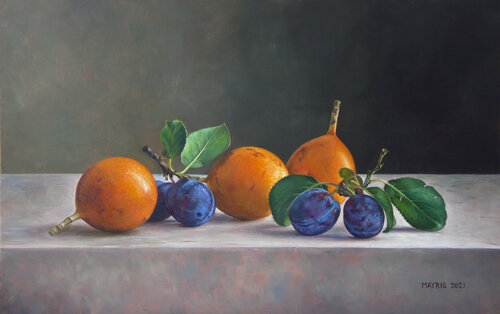 Passion Plum Temptation di Mayrig Simonjan, Pittura in vendita su Singulart