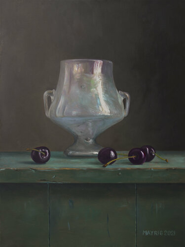 A black cherry drink di Mayrig Simonjan, Pittura in vendita su Singulart