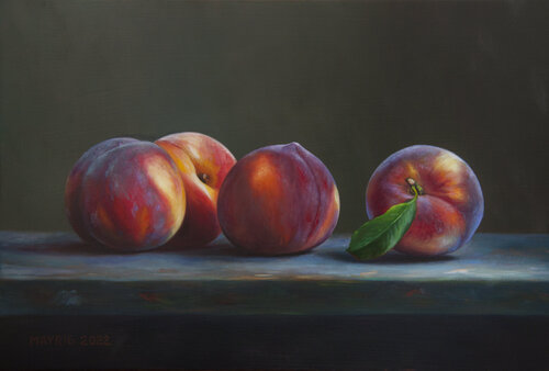 Peachy Surprise van Mayrig Simonjan, Schilderij te koop op Singulart
