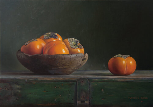 Persimmon on the run von Mayrig Simonjan, Malerei kaufen auf Singulart