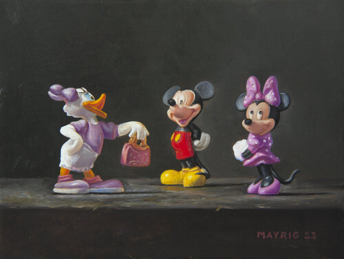 A surprise visit van Mayrig Simonjan, Schilderij te koop op Singulart