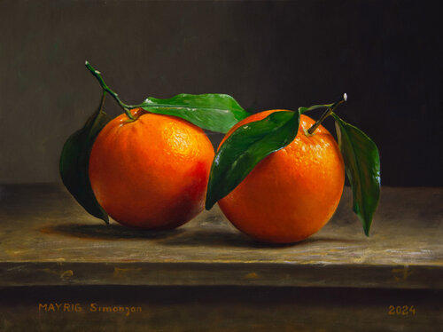 Orange Duo de Mayrig Simonjan, Pintura a la venta en Singulart