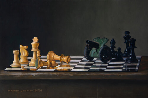 Unfair Play van Mayrig Simonjan, Schilderij te koop op Singulart