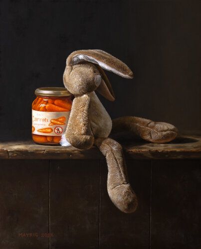 Bunny Food di Mayrig Simonjan, Pittura in vendita su Singulart