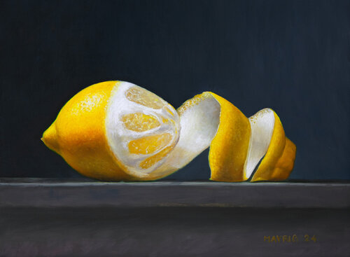 Lemon Blues van Mayrig Simonjan, Schilderij te koop op Singulart