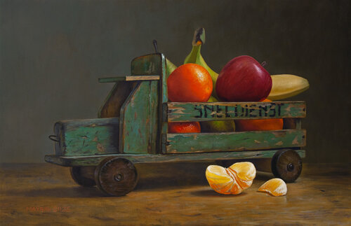 Delivering Sweetness par Mayrig Simonjan, Peinture en vente sur Singulart