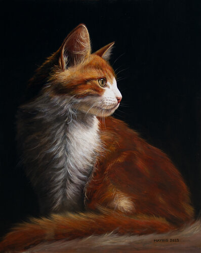 Melisende (Cat) by Mayrig Simonjan, Painting for Sale on Singulart