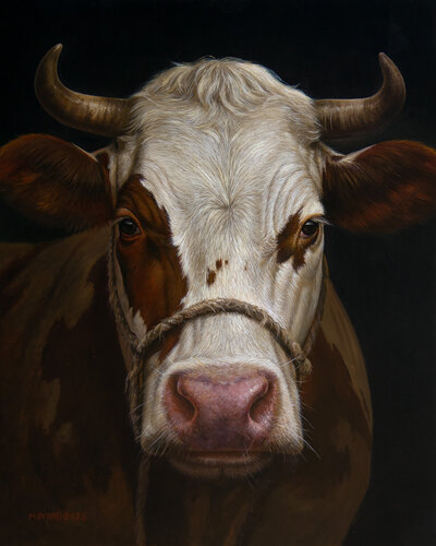 Red Lady- de Mayrig Simonjan, Pintura a la venta en Singulart
