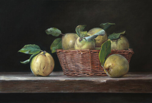 Still Life with quinces di Mayrig Simonjan, Pittura in vendita su Singulart
