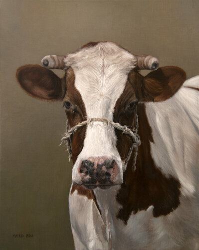 Cow, portrait di Mayrig Simonjan, Pittura in vendita su Singulart