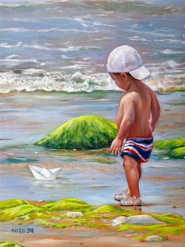 Little captain van Mayrig Simonjan, Schilderij te koop op Singulart